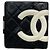 Chanel Cambon Lammleder Portemonnaie Schwarz