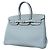 Hermès Borsa a mano Hermes Birkin 35 in pelle Togo Blu