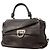 Borsa in pelle Gancini Salvatore Ferragamo Marrone