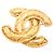 Timeless Broche Chanel chapado en oro Dorado