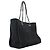 Chanel Deauville Shopper aus schwarzem Canvas - Ansicht 2