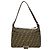 Fendi Zucca Schultertasche aus Nylon-Canvas Braun
