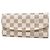 Louis Vuitton Damier Azur Portefeuille Emilie Long Wallet Rosa