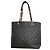 Bolso Tote Chanel de piel de becerro granulada negra Negro