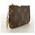Louis Vuitton Monogram Pochette Clé M62650 Coin Case Castaño - vista 2
