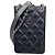 Chanel Matelassé Schultertasche mit Kette Schwarz
