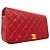 Borsa a tracolla con catena Chanel Matelassé Rosso - vista 2