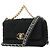 Borsa a mano Chanel Borsa a tracolla con catena 19 Tweed Black Nero