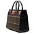 Borsa Satchel Burberry Green Small Wool Tartan Verde Verde scuro - vista 2