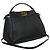 Fendi Peekaboo Iconic Mini Satchel aus schwarzem Leder - Ansicht 8