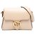 Gucci Borsa a tracolla Interlocking G in pelle di vitello Dollar Small bianca Bianco Crudo