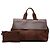Hermès Brown Toile and Swift Valparaiso MM Marrone Marrone scuro - vista 7