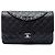 Chanel Black Jumbo Classic Caviar Double Flap Schwarz