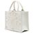 Dior Book Tote Small em tela bordada branca com estrelas douradas Branco - vista 2