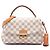 Louis Vuitton White Damier Azur Croisette Bianco