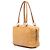 Sac à épaule Miu Miu en cuir marron Caramel - vue 2