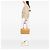 Sac à épaule Miu Miu en cuir marron Caramel - vue 6
