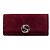 Clutch Broadway Gucci in camoscio rosso con cristalli