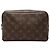 Louis Vuitton Brown Monogram Trousse Toilette 23 Marrone