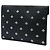 Clutch Portfolio Gucci in pelle di vitello nera Bee Star Nero - vista 2