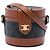 Céline Celine Brown Small Triomphe Coated Canvas Tambour Crossbody Marrone Marrone scuro