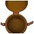 Céline Celine Brown Small Triomphe Coated Canvas Tambour Crossbody Marrone Marrone scuro - vista 4