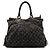 Louis Vuitton Black Monogram Denim Neo Cabby GM Schwarz