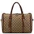 Borsa Boston Gucci Lady Web Media in canvas GG beige