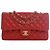 Chanel Red Medium Classic Lambskin Double Flap Rouge