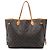Louis Vuitton Brown Monogram Neverfull MM Castaño