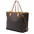 Louis Vuitton Brown Monogram Neverfull MM Castaño - vista 2