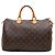 Louis Vuitton Brown Monogram Speedy 35 Marrom