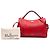 Mulberry Red Medium Grained Calfskin Iris Satchel Roja - vista 7