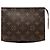 Necessaire Louis Vuitton Brown Monogram 19 Castaño