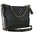 Chanel Gabrielle Crossbody in vitello invecchiato iridescente nero Medium Chevron - vista 14