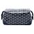 Goyard Blue Goyardine Bowling Toiletry 25 Blu navy