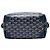 Goyard Blue Goyardine Bowling Toiletry 25 Blu navy - vista 3