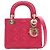 Autre Marque Dior Pink Mini Lambskin Cannage Lady Dior Rosa
