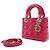 Autre Marque Dior Pink Mini Lambskin Cannage Lady Dior Rosa - vista 3