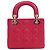 Autre Marque Dior Pink Mini Lambskin Cannage Lady Dior Rosa - vista 4