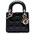 Autre Marque Dior Black Mini Patent Cannage Lady Dior Nero
