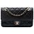 Chanel Black Medium Classic Calfskin Happy Stitch Flap Nero