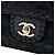 Chanel Black Medium Classic Calfskin Happy Stitch Flap Nero - vista 5
