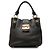 Borsa Satchel Miu Miu in pelle di capra nera Madras Nero