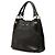 Borsa Satchel Miu Miu in pelle di capra nera Madras Nero - vista 2