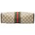 Clutch Gucci Beige GG Supreme Web Ophidia - vista 3