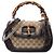 Borsa Gucci Medium GG Canvas New Bamboo Beige con manico in bambù