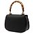 Gucci Black Small Grained Calfskin Bamboo Night Nero - vista 2