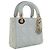 Autre Marque Dior Blue Mini Lambskin Cannage Lady Dior Blu chiaro - vista 13