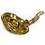 Orecchini a clip Chanel Gold CC placcati oro e perle finte D'oro - vista 4